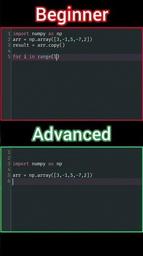 Turn Negatives to Zero in NumPy Python beginner vs advanced #programming #python #coding