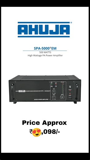 Ahuja SPA-5000EM 500W Amplifier 🔥 Full Review | Price ₹28,098 | High Wattage PA Power Amplifier 😱