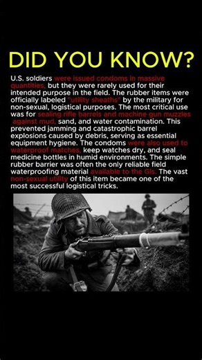USA Used Condoms to Protect Rifles and Matches 🔫 #army #military #soldier #war #combat #militarylife