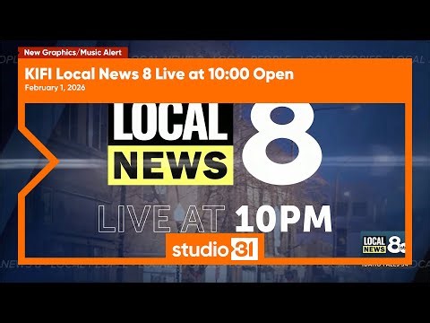 KIFI Local News 8 Live at 10:00 Open, 2/1/2026 (New Graphics/Music)