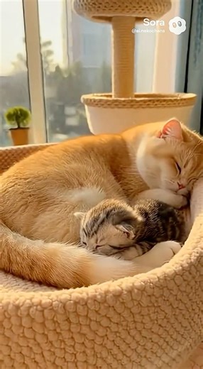 まだまだ寝てたいにゃ..💤#aicat #ai#cat #catvideos #kitten #kitty