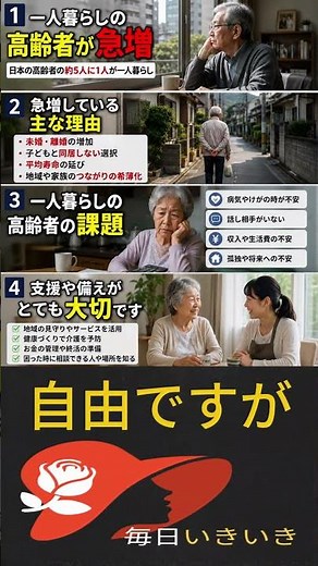 日本で一人暮らしの高齢者が急増…その理由をご存じですか？