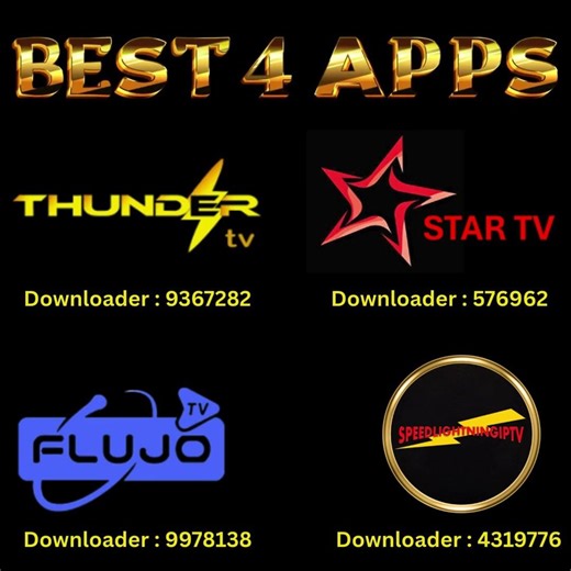 BEST FOUR APPS FOR STREAMING