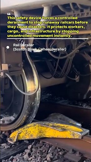 Railway Derailment Prevention System in Action #RailTech #USA #Shorts
