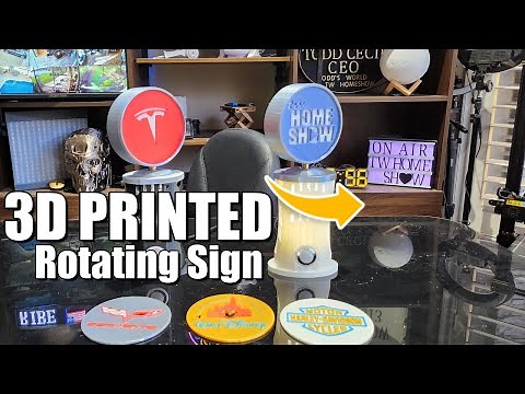 3D Printed | Custom Motorized - Rotating Sign