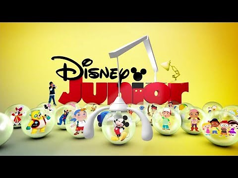 Disney Junior Logo With Cartoon Characters Spoof Luxo Lamp