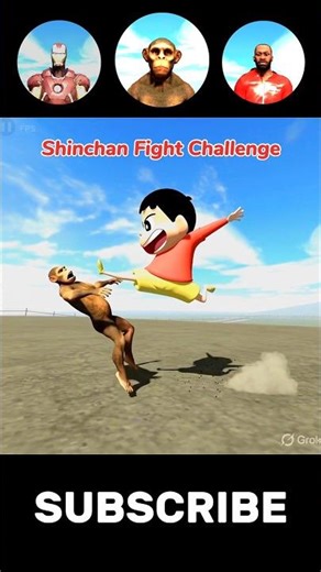 Shinchan Fight Challenge ⚡🤩 #indianbikedriving3d #shorts #viralshorts