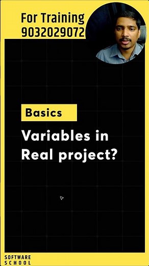 Variables In Real-time Projects | Programming Basics | Core Java, Python, JavaScript #softwarelife