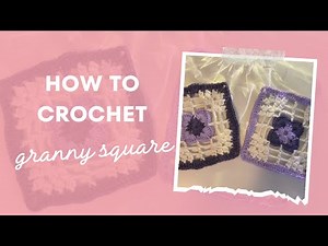 🧶✨How to Crochet a Lace Granny Square | Easy Tutorial for Beginners