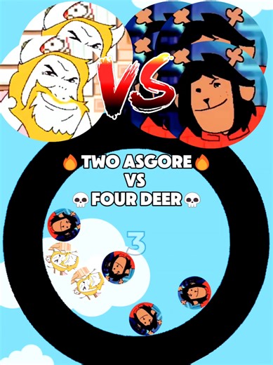 Epic Marble Showdown: Asgore vs. Deer Race