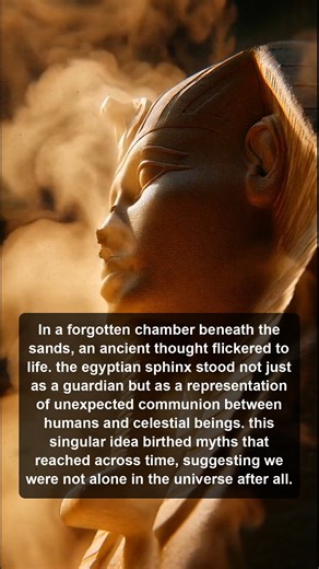 Discover the ancient connection between humans and celestial beings as the mythical Egyptian Sphinx reveals its role as a timeless guardian in the depths of forgotten history. | Vision Fold | Facebook