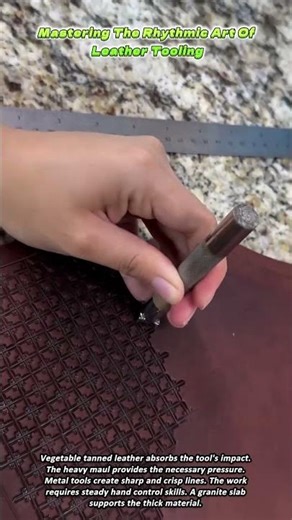 Mastering The Rhythmic Art Of Leather Tooling