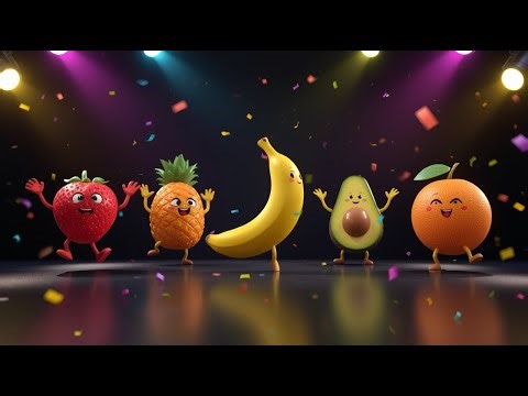 Dancing Fruits Learn Colors! Super Fun Animation for Kids & Toddlers