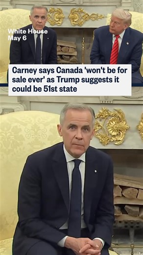 2.7M views · 39K reactions | Canadian Prime Minister Carney says Canada “won’t be for sale ever” as President Trump muses that it could become the 51st state. | NBC News | Facebook
