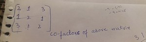 \[\left[ \begin{array} { l l l } 2 & 1 & 3 \\1 & 2 & 1 \\3 ... | Filo