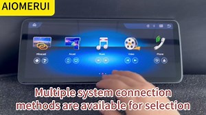 12.8" Ultra Narrow QLED Touchscreen Specifically for Mercedes-Benz A C Class W204 W176 (2011-2014 NTG 4.5)Wireless CarPlay & Android Auto,2400x900 HD,Zinc Alloy Frame,Fast-Stable Linux Stereo