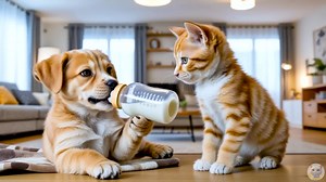 15K views · 678 reactions | Mama_Cat_Trims_Fur_on_the_Farm_and_Makes_Tiger_Hat_For_Kittens_At_Home( | Mk Gameplay | Facebook