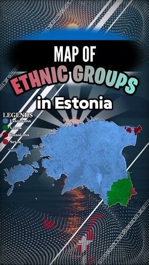 🇪🇪Ethnic map of Estonia