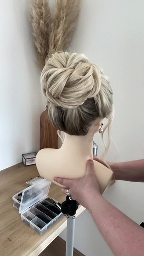 High Updo Wedding Hair Tutorial