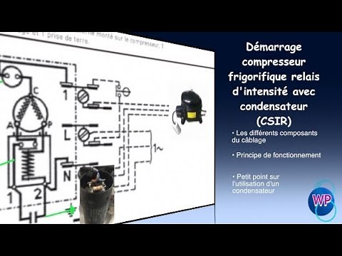 #44 Starting a refrigeration compressor via a current relay and a CSIR capacitor