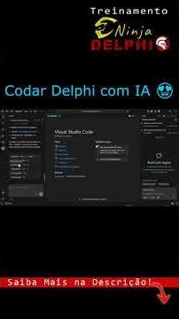 VSCode com Delphi com IA #delphi #ia #ai #developer #programação #vibecode #codex #claude #gemini