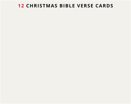 Christmas Bible Verse Cards: Christian Nativity Scripture Tracts (digital Download) - Etsy