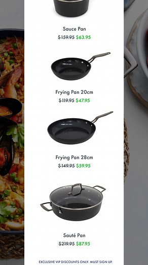 VIP Sale - 60% off for members only. Sign up to receive an exclusive discount code. 60% Off - Sign Up Now! *Excl. sets. Limited time only or while stocks last | Blu. Cookware