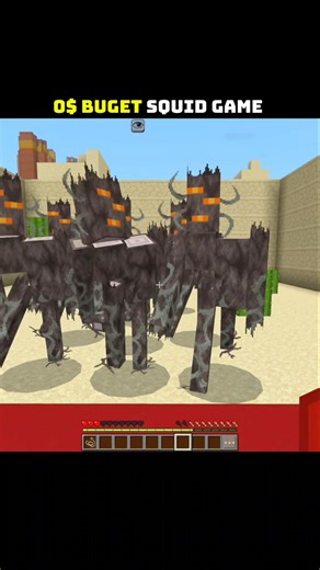 0$ budget squid game #minecraft #minecraftshorts