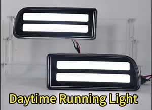 LED Front Bumper Side Marker Lights DRL Amber Sequential Turn Signal Lamps Fog Light Feature Kit for Toyota 4Runner 1999-2002 Replacement OEM TO2530133 TO2531133 | 81520-35250 81510-35260
