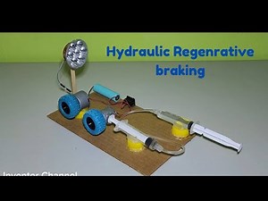 Science Project-3| Hydraulic Regenerative Braking | Science Project | Working model