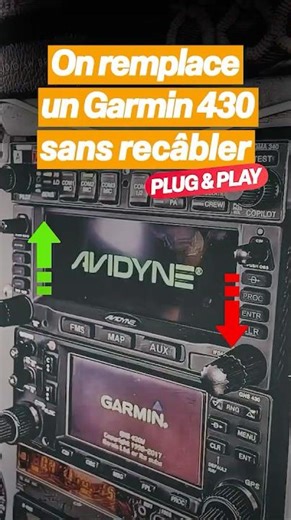 A Garmin 430 is replaced without rewiring.