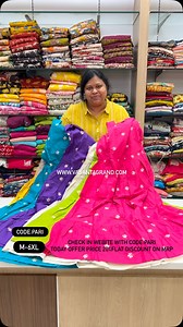 17K views · 139 reactions | CODE :PARI Www.vasantagrand.com Fabric : khadicotton Work :Parijatham Price: Actual. Now M-xl - 999/- 799/- 2-6xl- 1250/- 999/- #vasantagrand #8977177180 #latesttrending #instalike #instamood | Lakshmi Annapurna Margam | Facebook