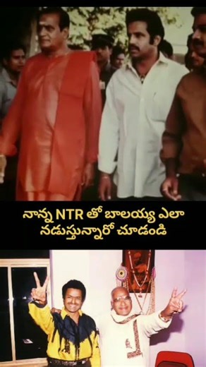 Sr NTR 💛 Balakrishna Rare Video | నాన్న వెంటే బాలయ్య! 🙏