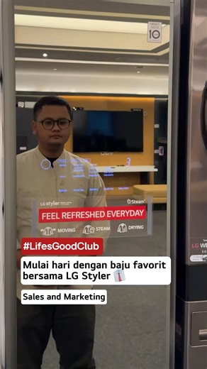 LG Indonesia on Instagram: "Mulai hari dengan baju favorit dalam kondisi terbaiknya. LG Styler hadir memudahkan rutinitas pagi dengan fitur Refresh yang menyegarkan pakaian dari kerutan dan bau secara instan. Pakaian lebih higienis, bebas bakteri, dan siap menemani kegiatan sepanjang hari. Perawatan praktis untuk hidup yang lebih berkualitas. #LifesGoodClubIndonesia #LifesGoodClub #LGIndonesia #LifesGood #BetterLifeForAll"