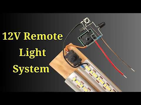 Forget Switches! Make a 12V Remote Light System at Home | Wireless DIY Control 🔋💡