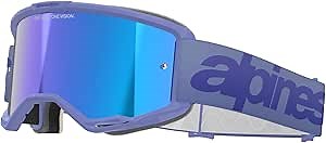 Alpinestars Vision 5 MX ATV MTB Off Road Goggle (Purple - Mirror Blue Lens)