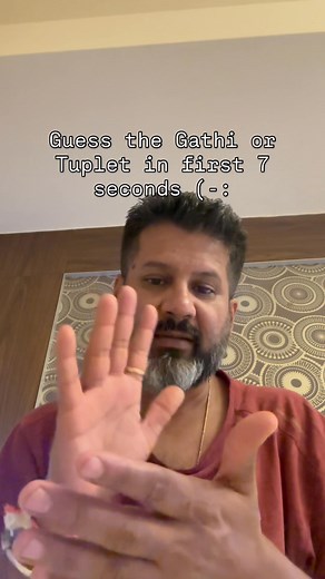 Guess the Gathi or Tuplet in first 7 seconds (-: #karnatik #konnakol #mukthaya #abhipraya #korvai #bcmanjunath #bcmanju | B C Manjunath