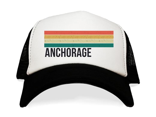 Anchorage Modern Hat. Alaska Retro Trucker Cap. Travel Vacation Modern Gift. - Etsy
