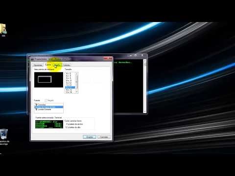 Cambiar color de texto de cmd