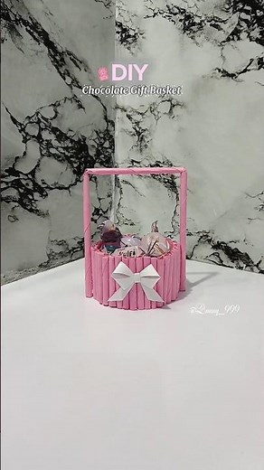 DIY Chocolate Gift Basket 🩷| Easy & Aesthetic Gift Idea