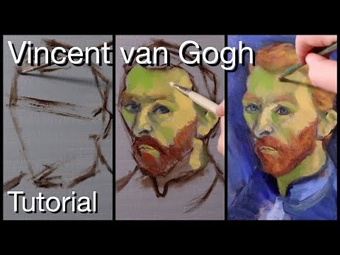 Portrait Painting Tutorial | Vincent van Gogh Paint Along
