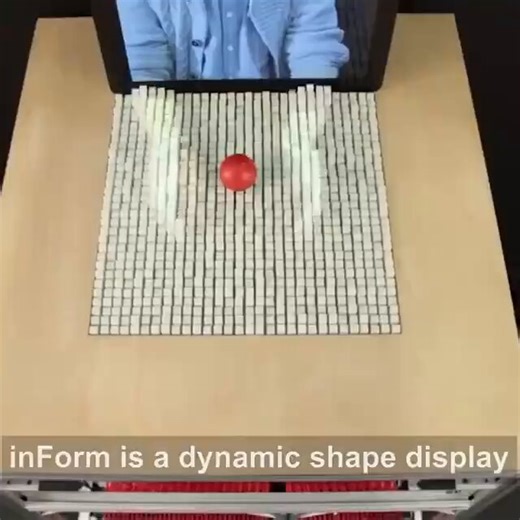 MIT’s inFORM is a shape shifting interface that turns digital data into physical forms, letting users interact with objects remotely.
