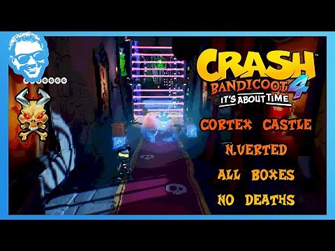 Cortex Castle (N.Verted) - Full Walkthrough - No Deaths - All Gems - Crash Bandicoot 4 [4k]