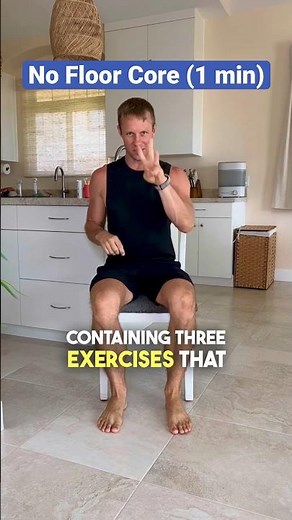 3 Seated Core Exercises. #seniorfitness #chairworkouts #exerciseforbeginners #beginnerfitness