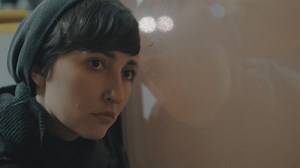 Traffic passing by a bus window - Free Stock Video