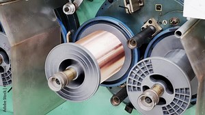 Copper Wire Manufacturing Coating Industry Enameling machine winding process .