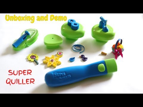 Unboxing Super Quiller with buddies | Demo | Super Quiller - Automatic Quilling Tool