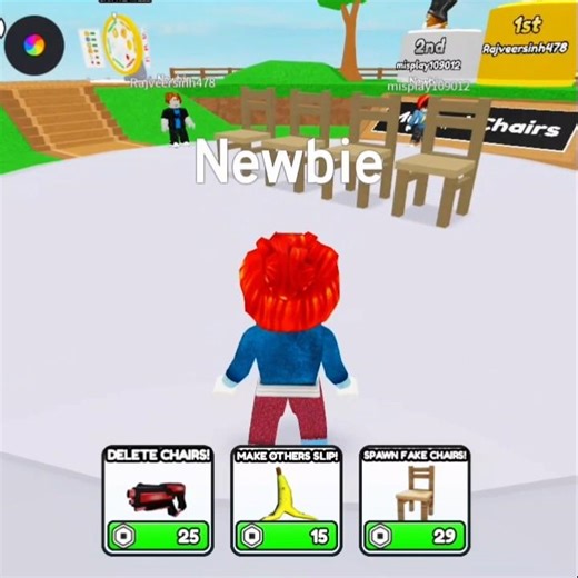 I GOT FIRST POSITION IN MUSICAL CHAIR IN ROBLOX 💥 #roblox #shorts