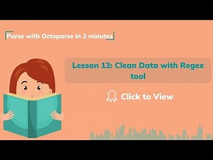 Clean Data with Regex tool| Parse with Octoparse in 3 minutes