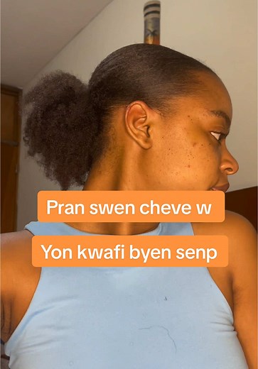 Yon kwafi byen senp🦋🦋🦋🦋 Pa bliye like video yo epi kite komantè map pote pi bel video pou ou #hairstyle #haircareroutine #cheveuxnaturels